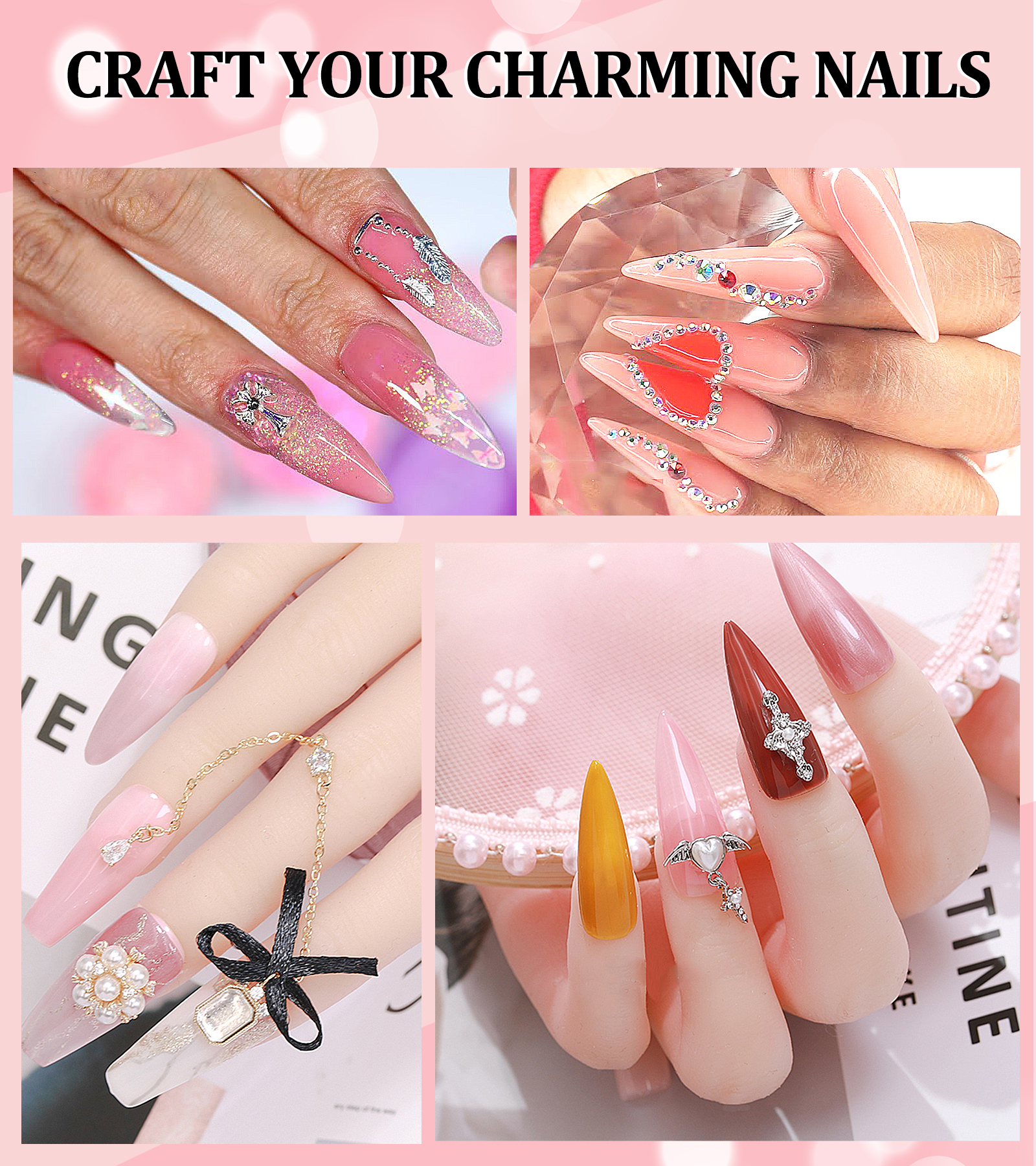 YEVYO Nail Tips and Glue Kit