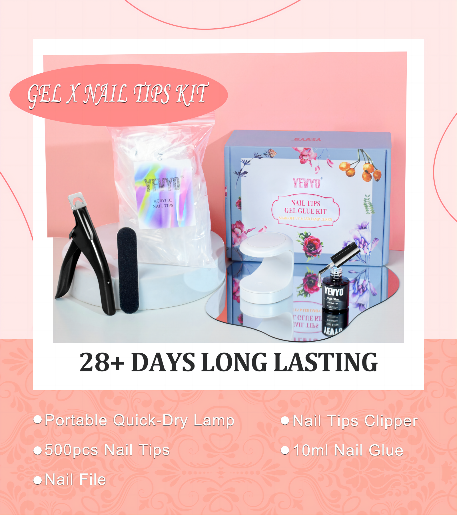 YEVYO Nail Tips and Glue Kit - Thumbnail 5
