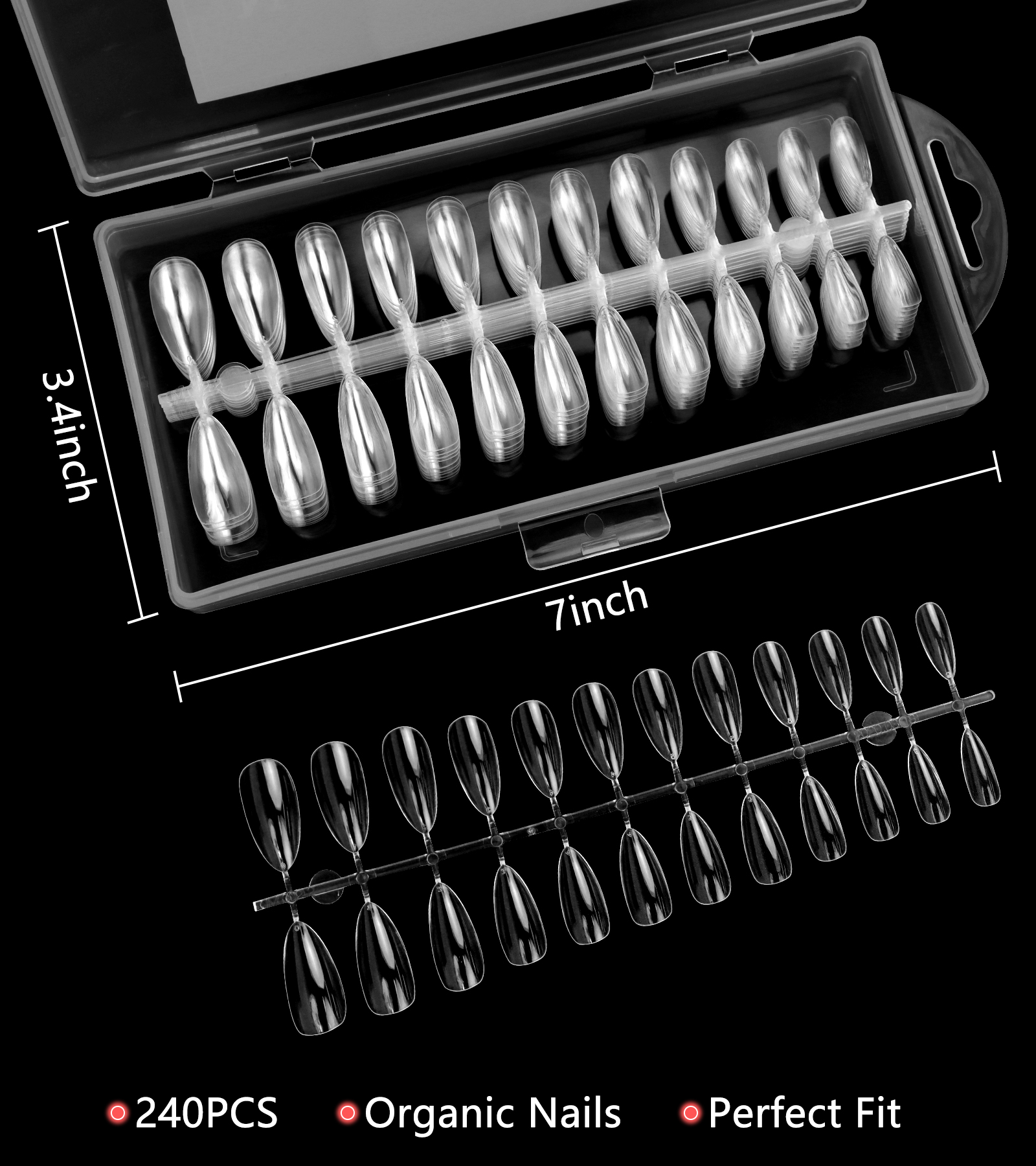 Yevyo Gel X Nail Tips - Thumbnail 3